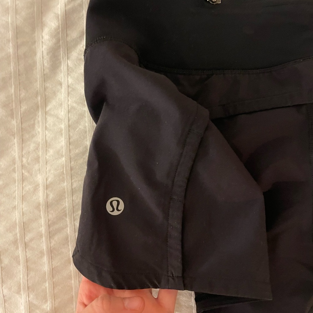 Lululemon Athletica Run Times Black Shorts Size 4